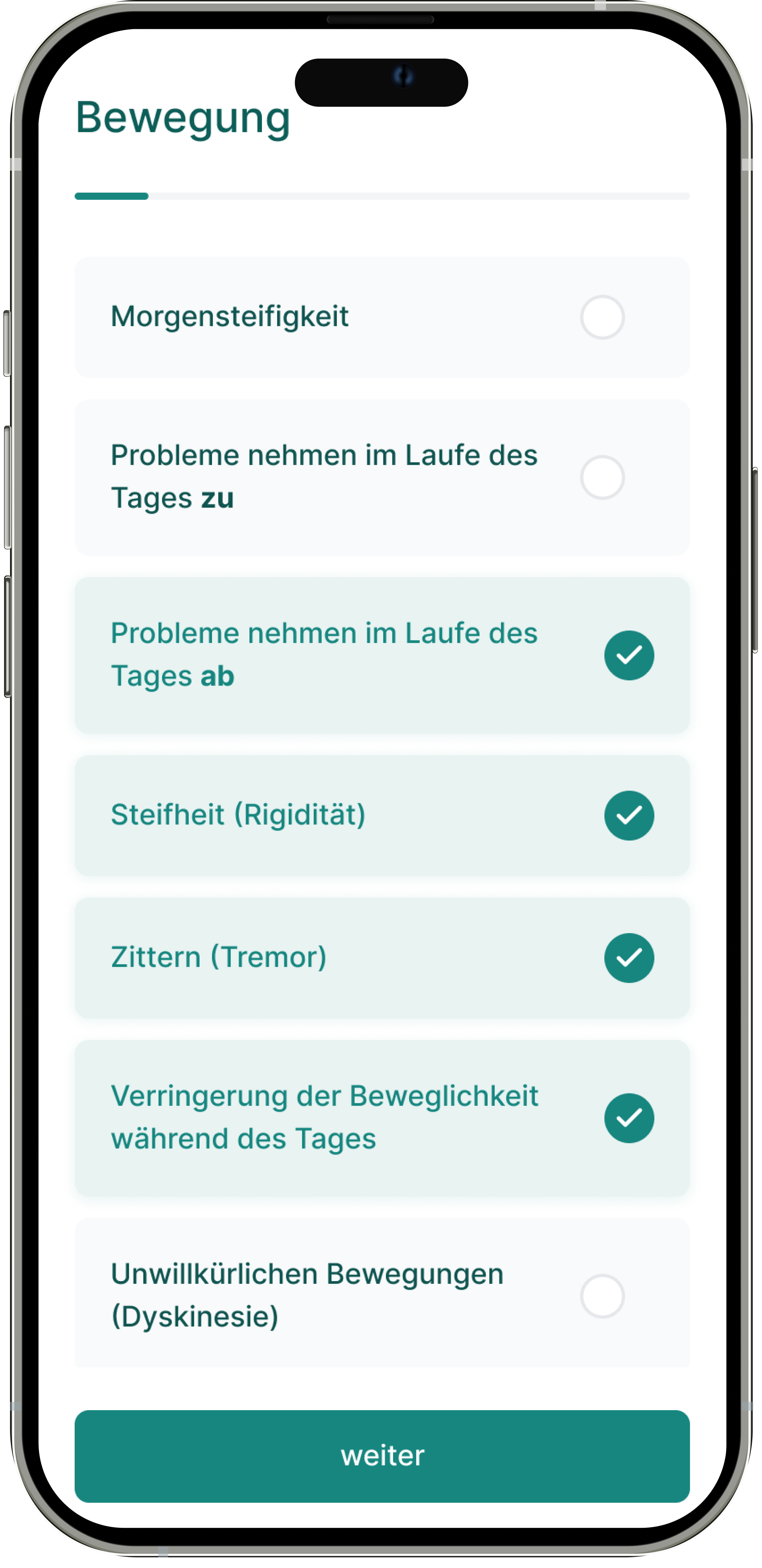 Axon Parkinsons App Tagebuch